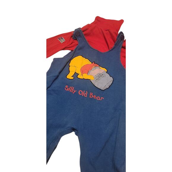 Vintage Winnie the Pooh overalls blue size 24 months - Picture 2 of 4